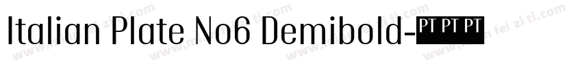 Italian Plate No6 Demibold字体转换